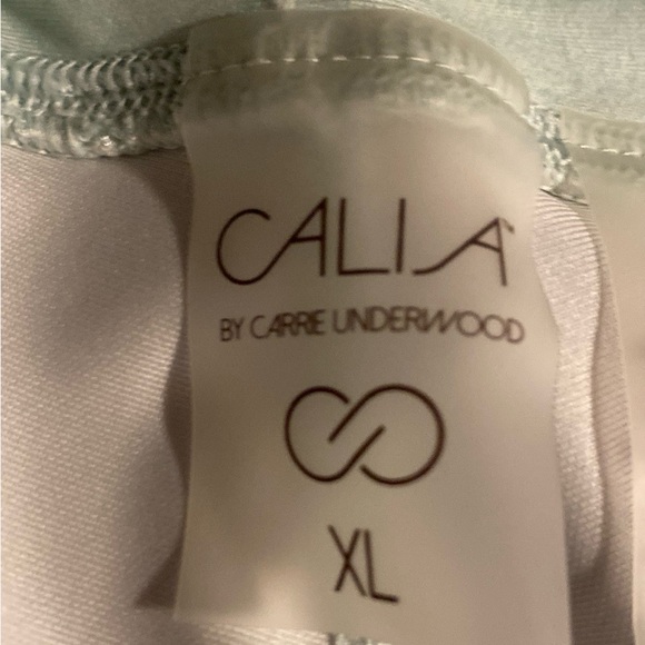 CALIA by Claire Underwood Landscape Mint Green Workout Capri size XL - Picture 6 of 8